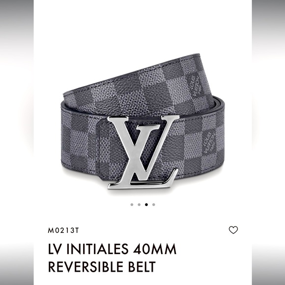 LV INITIALES 40MM REVERSIBLE 90CM - Picture 1 of 8